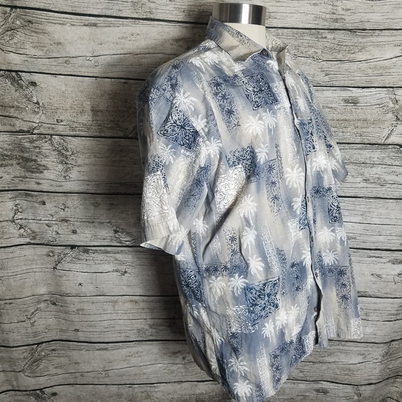 Moda Campia Moda Hawaiian Shirt Size Large.Pit to pit approx:  24.5 inches Ri - Picture 2 of 7